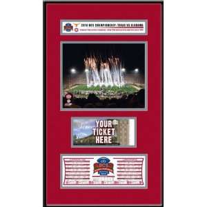   Crimson Tide 2009 BCS Champions Ticket Frame Jr.