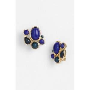   Lapis of Luxury Oval Clip Earrings Jewelry