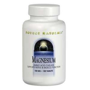  Magnesium Chelate 100mg elemental 250 tabs, Source 