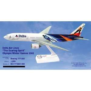  Flight Miniatures Delta 2002 Olympic 777 200 Everything 