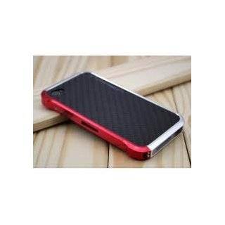 OEM Vapor Aluminum Bumper Case for Iphone 4 4S Red on Silver color by 