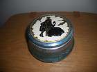 vintage di alpen music box vanity powder container metal victorian