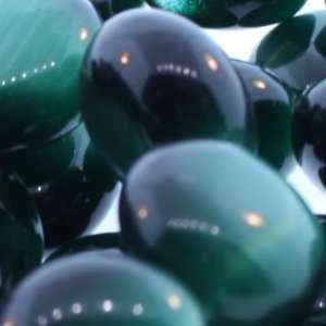  Green Fiber Optic  Coin Puffy   14mm Diameter, Sold by 16 