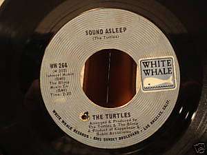 45 Turtles Sound Asleep 1968 White Whale 264 VG++  