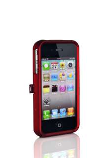   CASE SKIN FRAME+CHROME STAND FOR VERIZON APLLE IPhone 4 4G 4S  