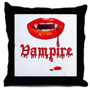  Throw Pillow Vampire Fangs Dracula 