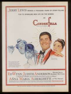   by Norman Rockwell Cinderfella movie promo vintage print ad  