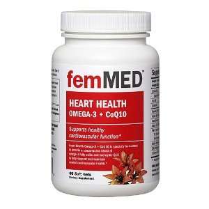  Fem Med Heart Health OMEGA 3 + CoQ10 Health & Personal 