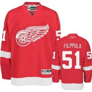  Valtteri Filppula Jersey Reebok Red #51 Detroit Red Wings 