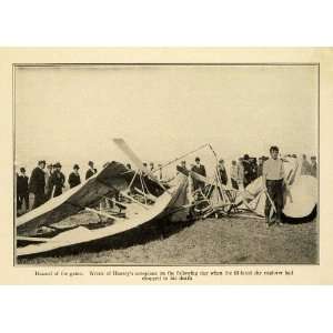  1910 Print Historic Wright Aviator Archibald Hoxsey Death 