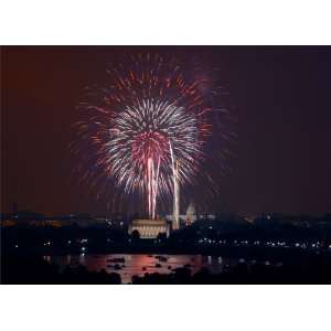 July 4th Fireworks in Washington, D.C.   16x20   Fine Art Gicl??e 