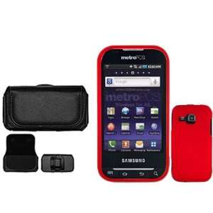 Samsung Galaxy Indulge R910 Combo Rubber Red Protective Case Faceplate 