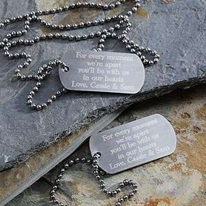  Personalized Soldiers Family Keepsake Dog Tag Set 