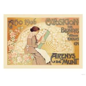 Arenys de Munt, Exposicion de Blondas y Otros Encajes Giclee Poster 