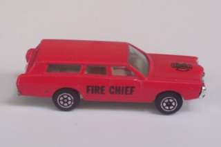 Ford Station Wagon RED Fire Chief Vintage LOOSE Car  