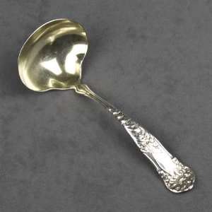  Gravy Ladle by Areta, Silverplate Nouveau Design, Gilt 