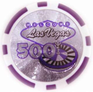 500 PCS LAS VEGAS PRO POKER CHIPS   14g REAL CLAY CHIPS  