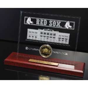 Red Sox Fenway Park 24KT Gold Etched Acrylic