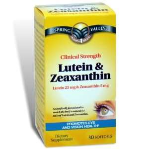   mg & Zeaxanthin 5 mg, Clinical Strength, 30 Softgels 