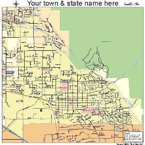  Street & Road Map of Pleasant Grove, Utah UT   Printed 