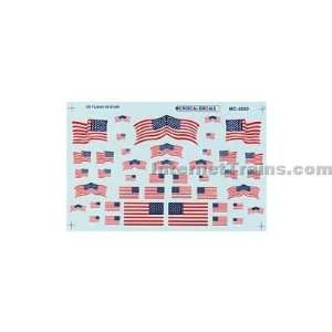   Scale American Flags Decal Set   1960+ 50 Star Toys & Games