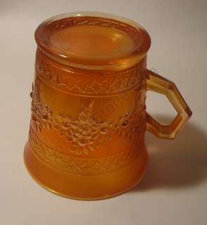 Fenton Carnival Glass Orange Tree Mug  
