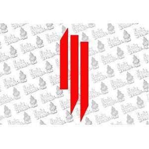 Skrillex (SYMBOL) Logo Vinyl Decal Sticker 3 RED 
