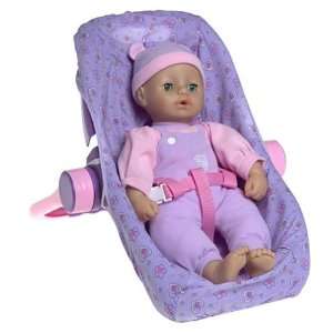   Doll with 2 in 1 Car Seat and Infant Carrier   Purple Toys & Games