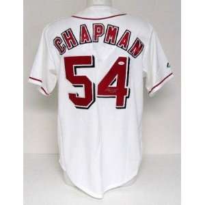 Aroldis Chapman Autographed Uniform   Majestic JSA   Autographed MLB 