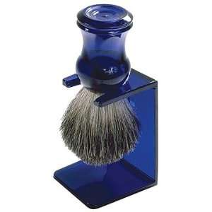  Kingsley Natural Bristle Shaving Brush with Blue Handle 
