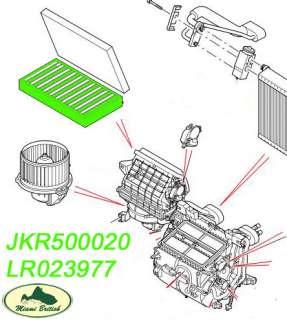 AIR CLEANER POLLEN FILTER (1 PIECE) JKR500020 , LR023977 AIR 