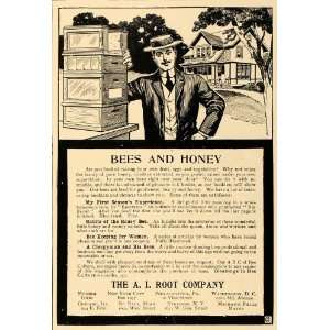  1906 Ad Bee Keeping Honey A. I. Root Company Clergyman 