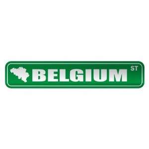   BELGIUM ST  STREET SIGN COUNTRY