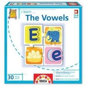 I Learn The Vowels   30 Piece Jigsaw Puzzle Toys & Games