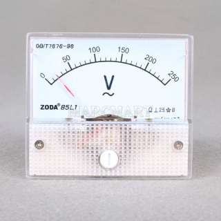   Quality Analog Volt Voltage Panel Meter Voltmeter Gauge AC 0~250V 85L1