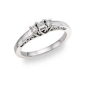  1/4 Carat Art Deco Diamond Engagement Ring Jewelry