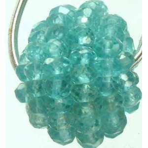  Faceted Apatite Beaded Necklace Center   
