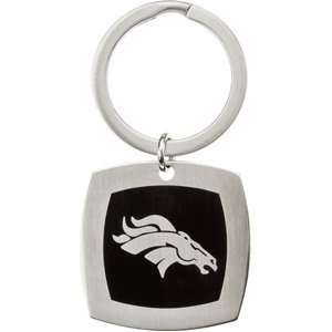  Stainless Steel Denver Broncos Logo Keychain Sports 