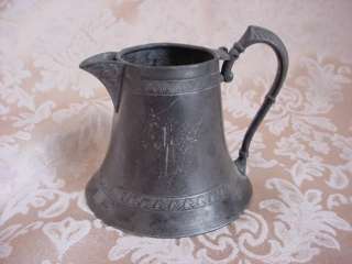 Old World Antique Amsterdam Silverplate Creamer with Ornate Detail 