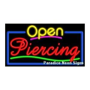  Open Piercing Neon Sign