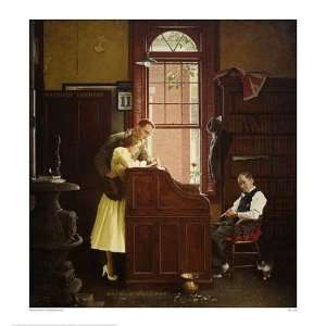  Marriage License by Norman Rockwell. size 32 inches width 