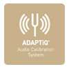 adaptiq system analyzes and adjusts the system s sound to the size 