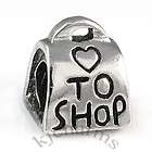 Love To Shop Purse Handbag Silver European Spacer Charm Bead For 