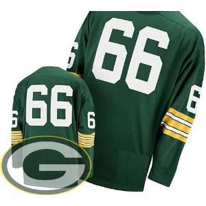   Nitschke Throwback Jersey Authentic Football Green Jerseys Size M/48