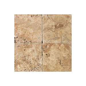  Tumbled Natural Stone 2 Field Tile Sienna Gold 12x12in 