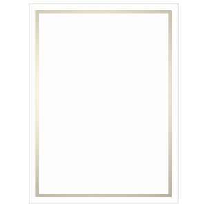  A7 Printable Invitation   Foil Frame Folder   White Pearl 
