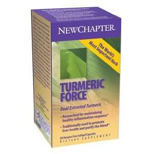  New Chapter Turmericforce 60 Hexane Free Softgel Capsules 