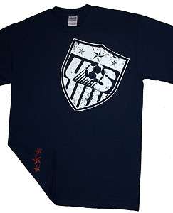 US Soccer National Team Destroyed Logo T shirt Tee USA  