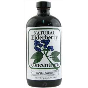 Natural Sources Natural Elderberry Concentrate   16 Oz, Pack of 2 