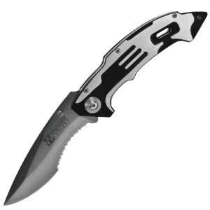   Smartrix Stainless Steel Folding Knife   Silver
